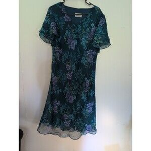 Vintage Anthony Richards Floral Maxi Dress Boho Festival Party